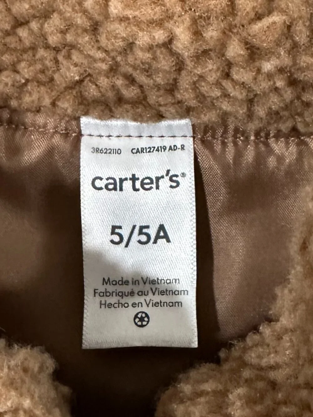 Carters tan blue